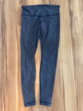 lululemon athletica Gray Chevron Knit Leggings